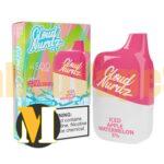 پاد یکبار مصرف هندوانه سیب یخ کلود نوردز <br><span>Cloud Nurdz ICED Apple Watermelon 4500 Puff</span>